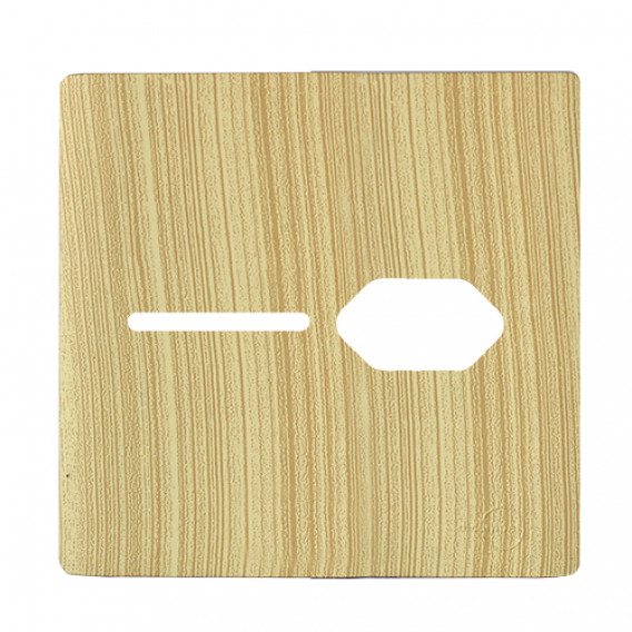 Placa p/ 1 Interruptor + tomada 4x4 - Novara Maple